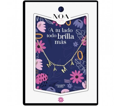 Colgante letras Mama acero dorado - A Tu Lado Todo Brilla Mas