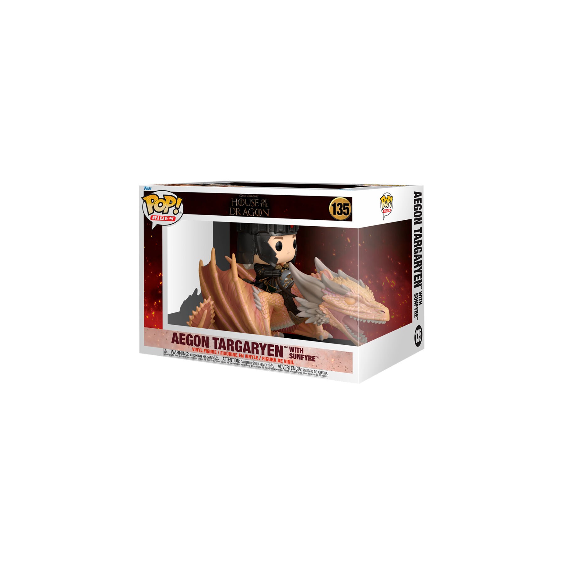 Figura POP Rides La Casa del Dragon Aegon Targaryen with Sunfyre