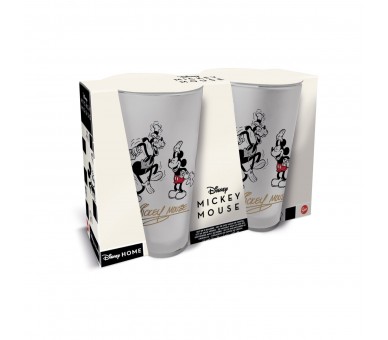 Set 2 Vasos Casual 490Ml Mickey Mouse Vintage