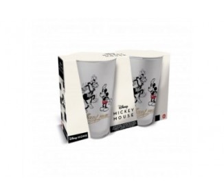 Set 2 Vasos Casual 490Ml Mickey Mouse Vintage