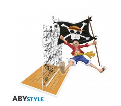 One Piece Fermalibri: Luffy w/Flag 15cm