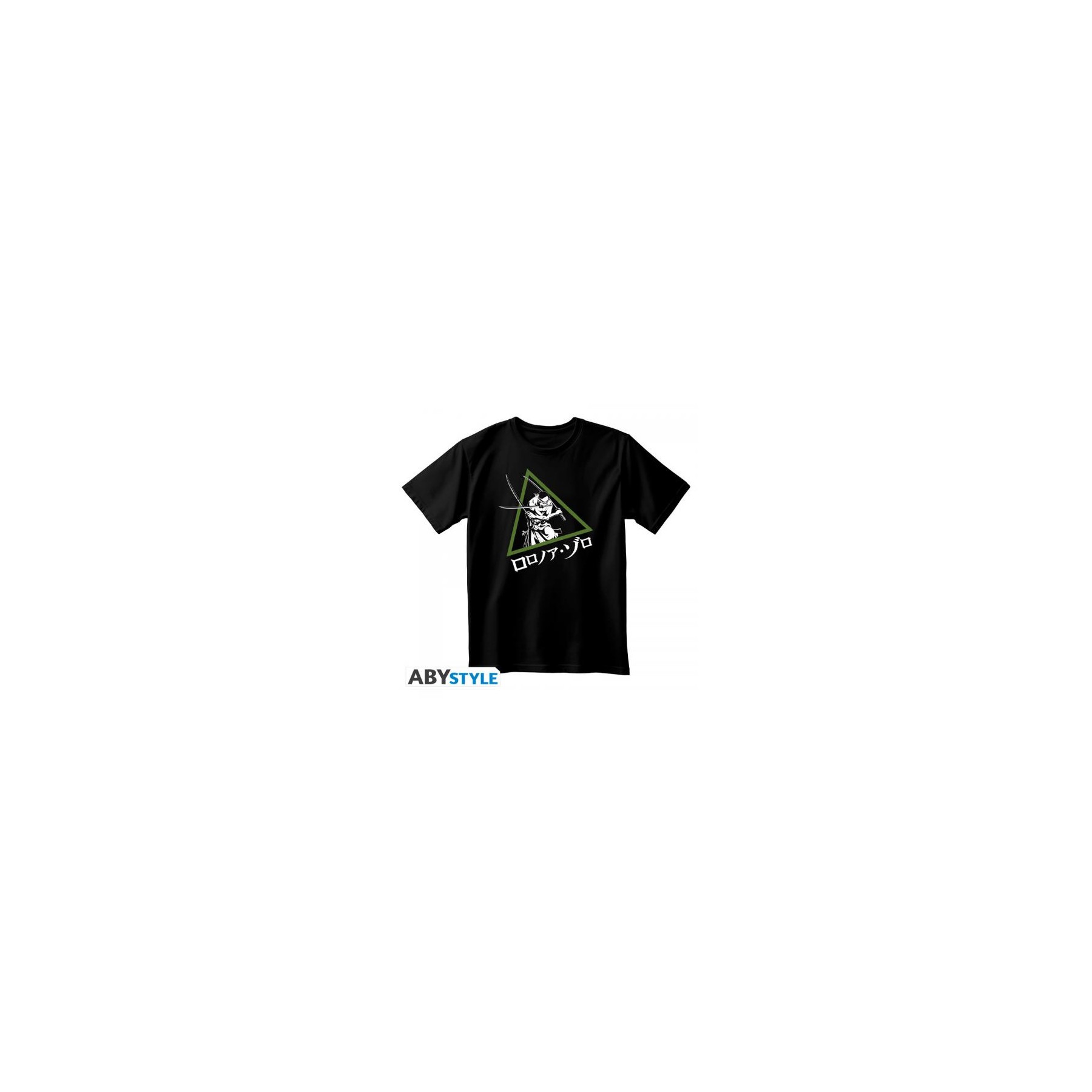 One Piece T-Shirt (L) Black Unisex: Roronoa Zoro