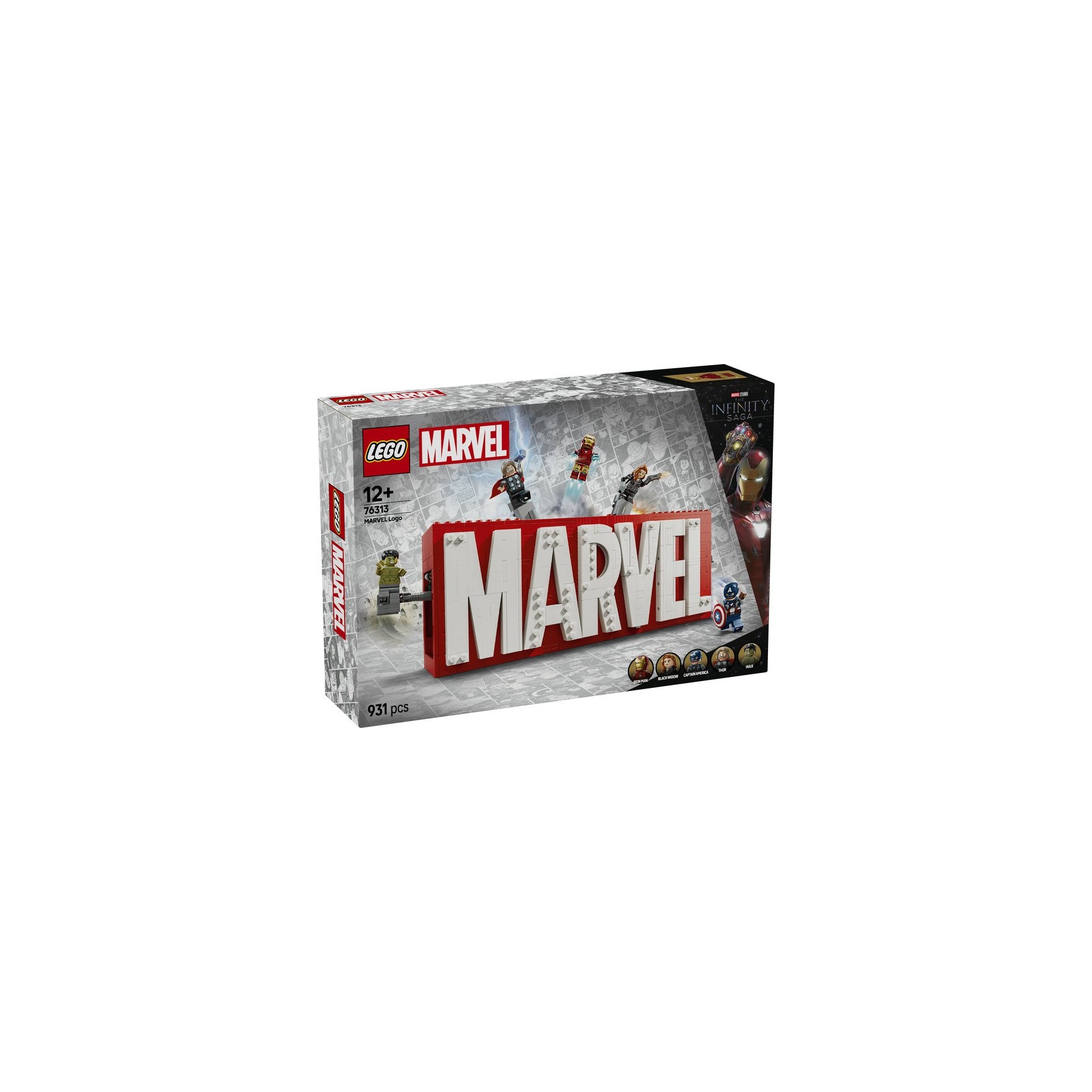 Lego Marvel Logotipo Y Figuras