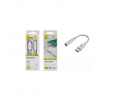 Jc Nb1473 Blanco / Adaptador De Audio Usb-C (Macho) A Jack 3