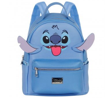 Mochila Heady Stitch Face Stitch Disney 29cm