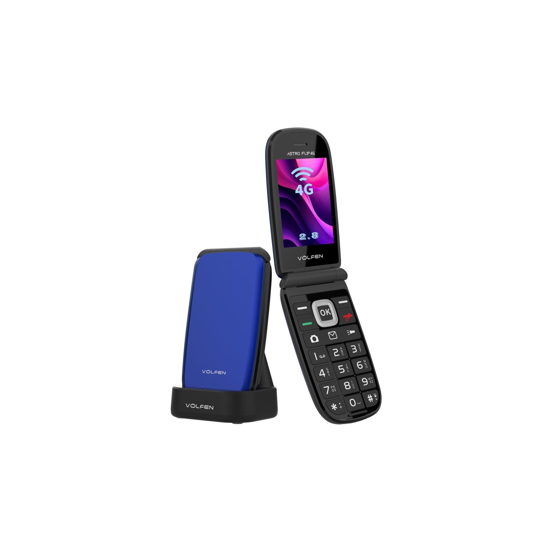 Telefono Movil Volfen Astro Flip 4G Azul