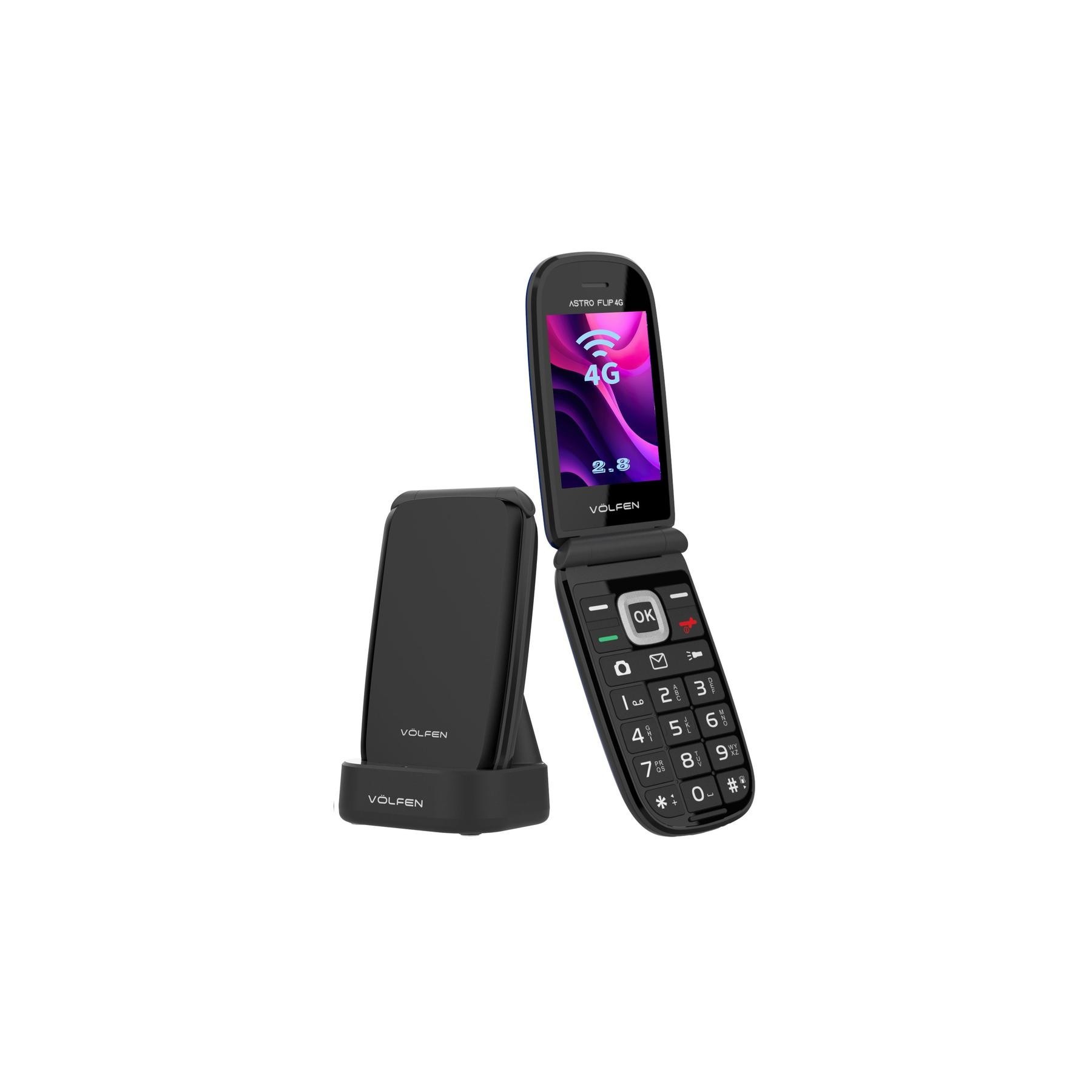 Telefono Movil Volfen Astro Flip 4G Negro