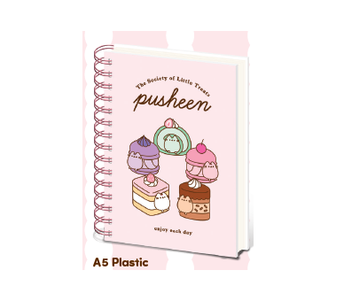 Pusheen Wiro Notebook A5 and Sticker Sheet: Pusheen