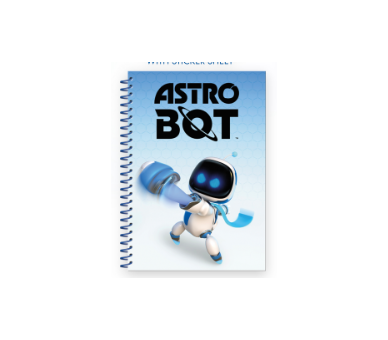 Astro Bot Notebook A5 and Stickers: Astro Bot