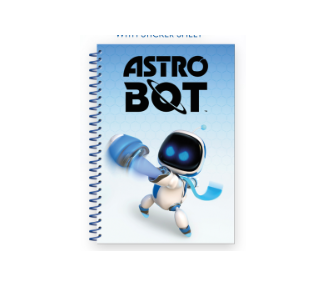 Astro Bot Notebook A5 and Stickers: Astro Bot