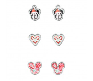 Set 3 Pares de pendientes Navidad Mickey Disney