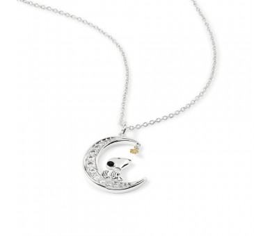 Colgante Luna Snoopy plata