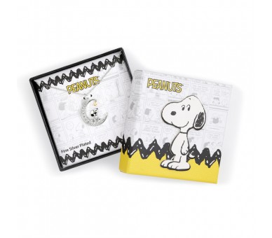 Colgante Luna Snoopy plata