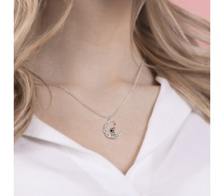 Colgante Luna Snoopy plata
