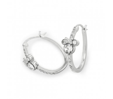 Pendientes Aro Minnie Disney plata