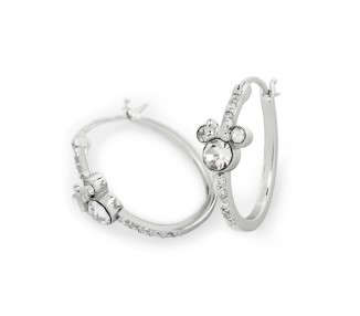 Pendientes Aro Minnie Disney plata