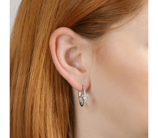 Pendientes Aro Minnie Disney plata