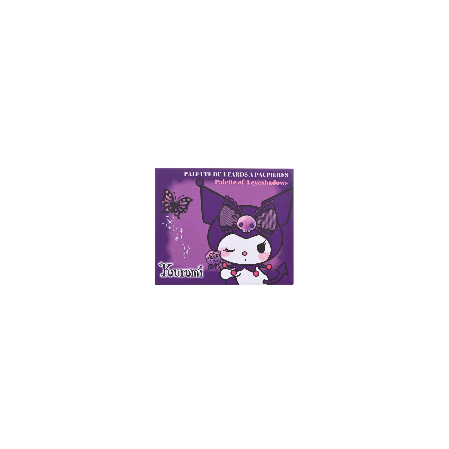 Paleta 4 Colores Kuromi Hello Kitty