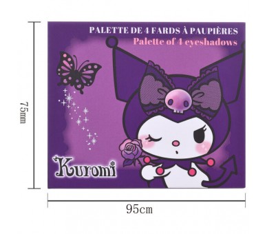 Paleta 4 Colores Kuromi Hello Kitty