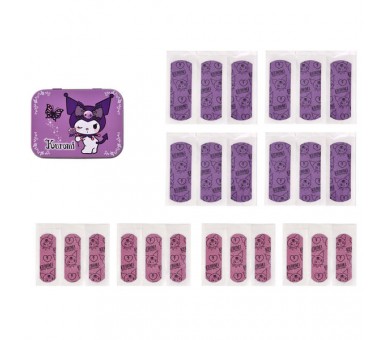 Caja Metal Tiritas Kuromi Hello Kitty