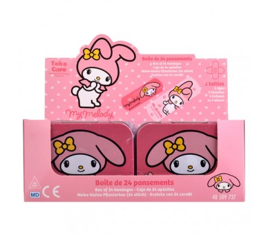 Caja Metal Tiritas My Melody Hello Kitty