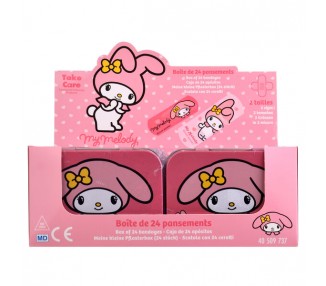 Caja Metal Tiritas My Melody Hello Kitty