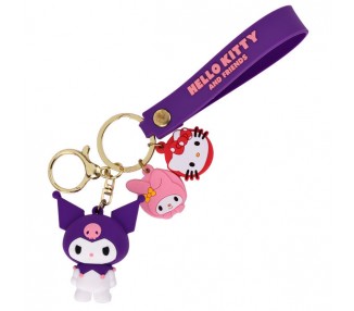 Llavero 3D Kuromi Hello Kitty surtido