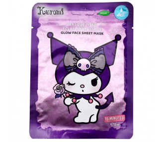 Mascarilla Facial Glow Kuromi Hello Kitty