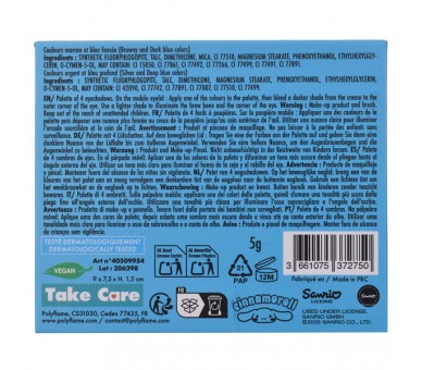 Paleta 4 Colores Cinnamoroll Hello Kitty