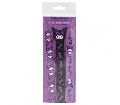 Set 3 Limas de Uñas Kuromi Hello Kitty