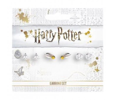Set pendientes Deathly Hallows Golden Snitch Platform Harry Potter