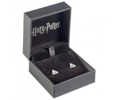 Pendientes Deathly Hallows plata
