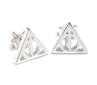 Pendientes Deathly Hallows plata