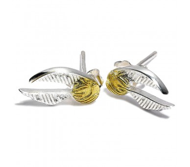 Pendientes Golden Snitch plata