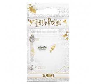 Pendientes Lightening Bolt and Glasses Harry Potter