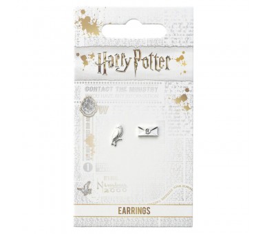 Pendientes Hedwig and Letter Harry Potter