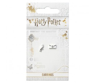 Pendientes Hedwig and Letter Harry Potter