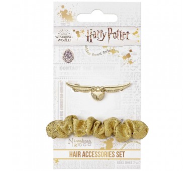 Set accesorios pelo Snitch Dorada Harry Potter