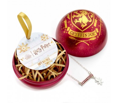 Colgante Gryffindor + Bola de Navidad Harry Potter