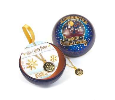 Colgante Castillo Hogwarts + Bola de Navidad Harry Potter