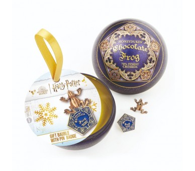 Pin Rana de Chocolate + Bola de Navidad Harry Potter