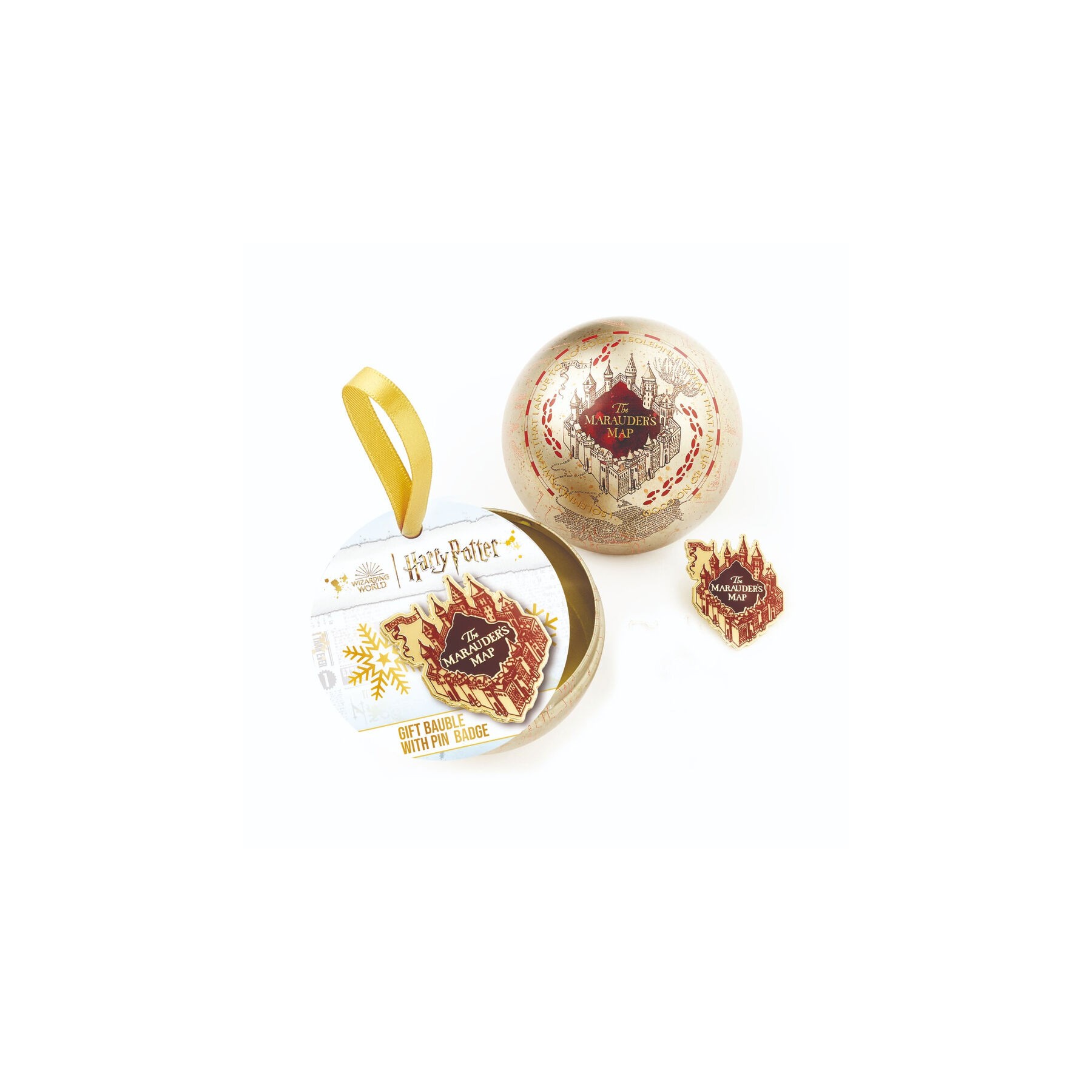 Pin Mapa de los Merodeadores + Bola de Navidad Harry Potter