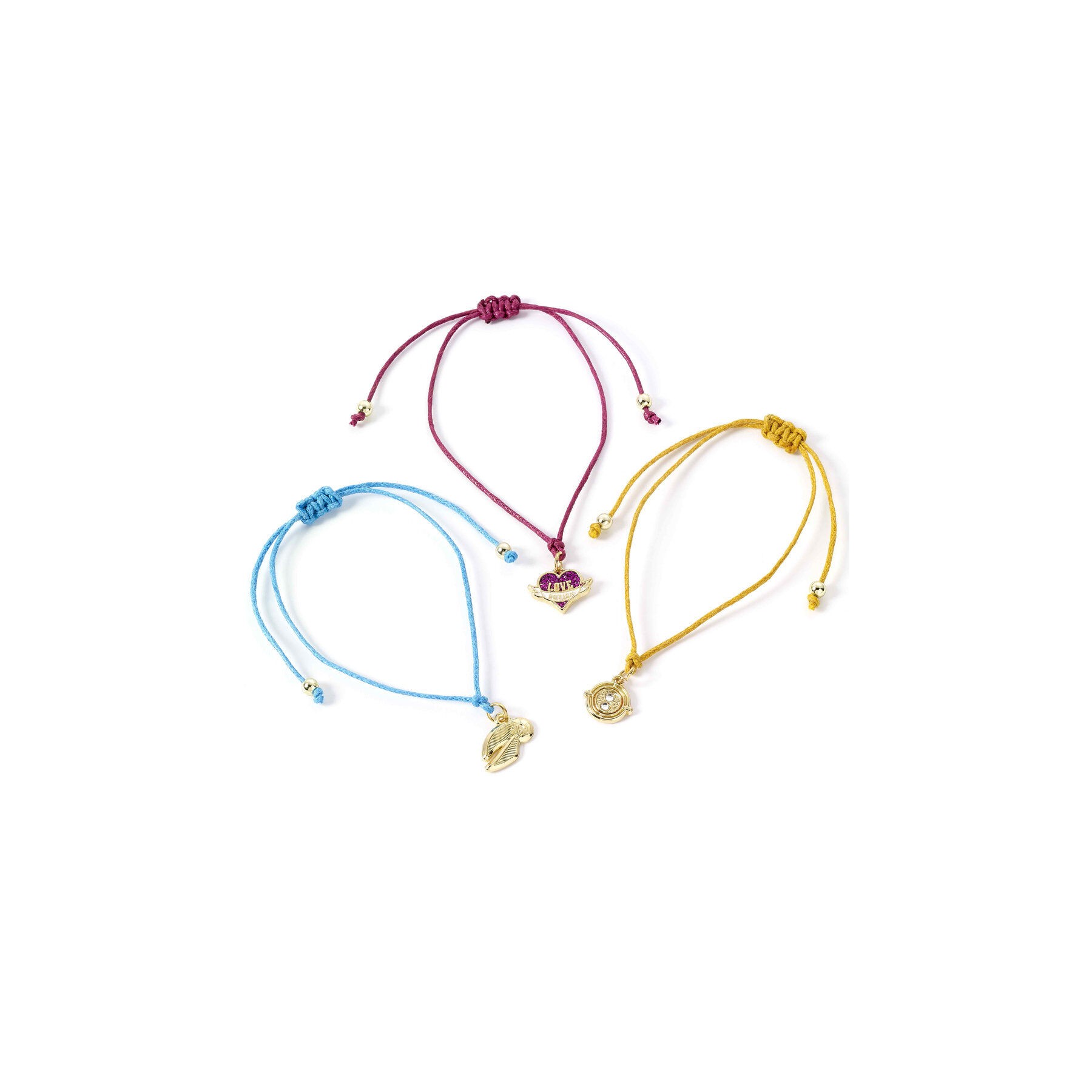 Set 3 pulseras Amistad Snitch Dorada Harry Potter