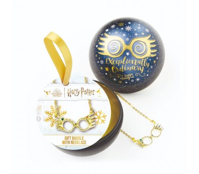 Colgante Gafas Luna Lovegood + Bola de Navidad Harry Potter