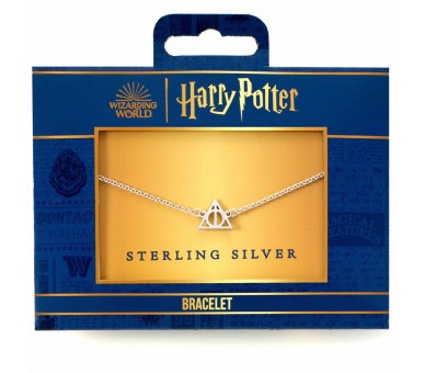 Pulsera Las Reliquias de la Muerte Harry Potter plata de ley