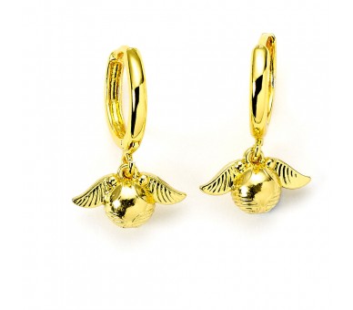 Pendientes Snitch Dorada Harry Potter