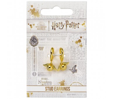 Pendientes Snitch Dorada Harry Potter