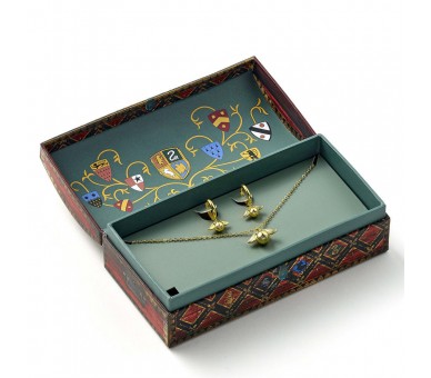 Set Colgante + pendientes Snitch Dorada Harry Potter
