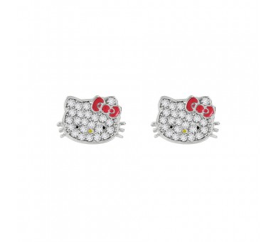 Pendientes Hello Kitty plata