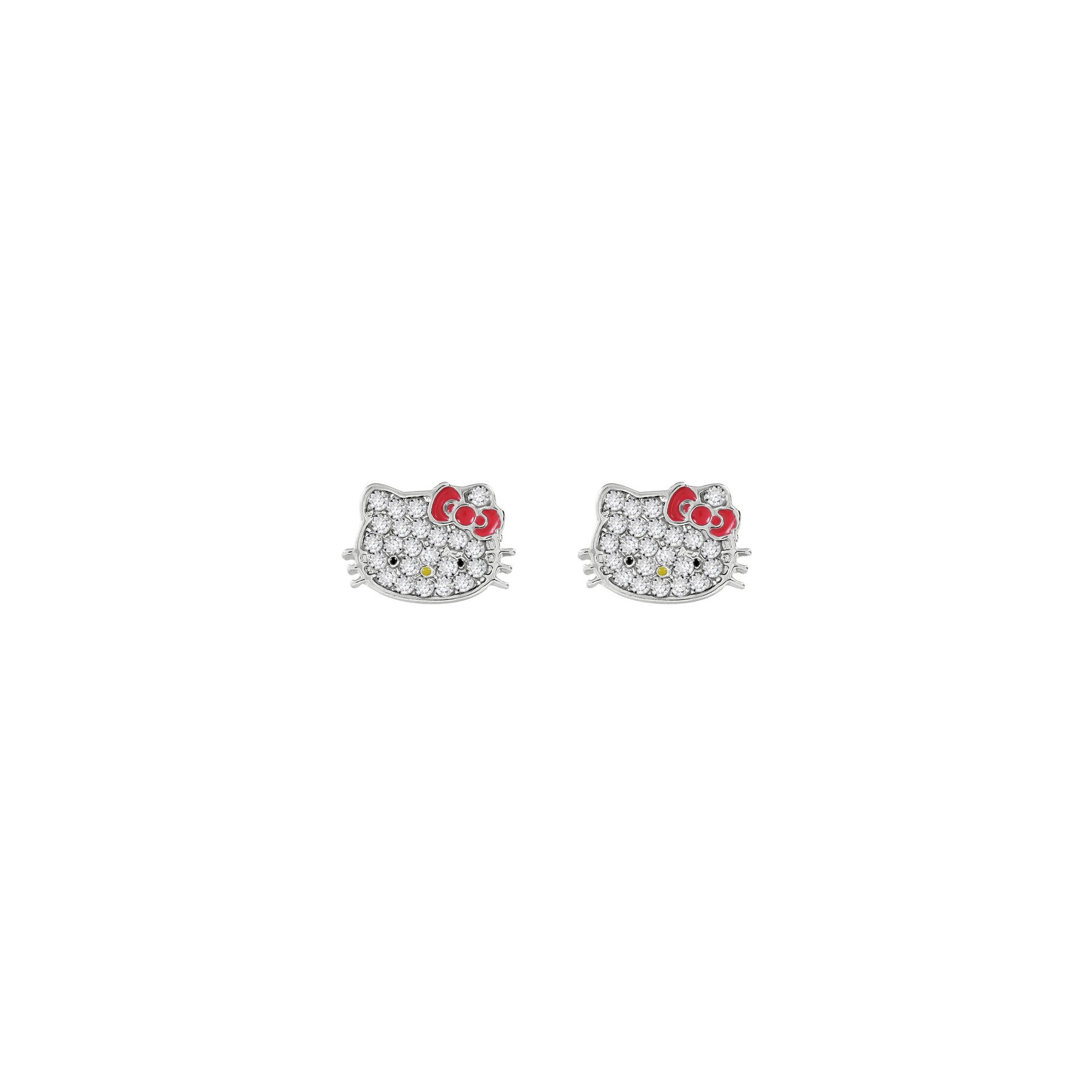 Pendientes Hello Kitty plata